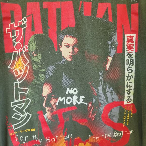 Rucking Fotten THE BATMAN Japanese Movie Poster Graphic Tee Shirt L - Picture 2 of 5